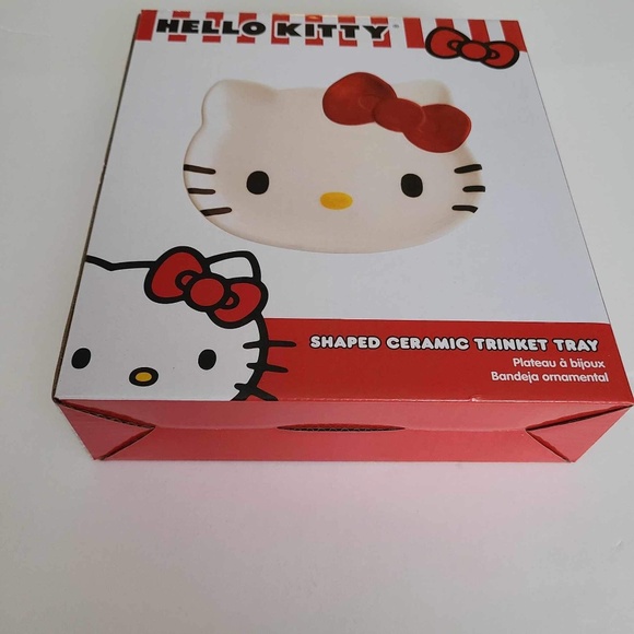 Hello Kitty Ceramic Trinket Tray Shaped Brand New - Picture 5 of 12